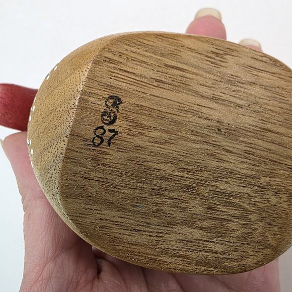 Vintage Wooden Painted Duck Folk Art Country Kitchen flower Design cottagecore - Picture 11 of 15